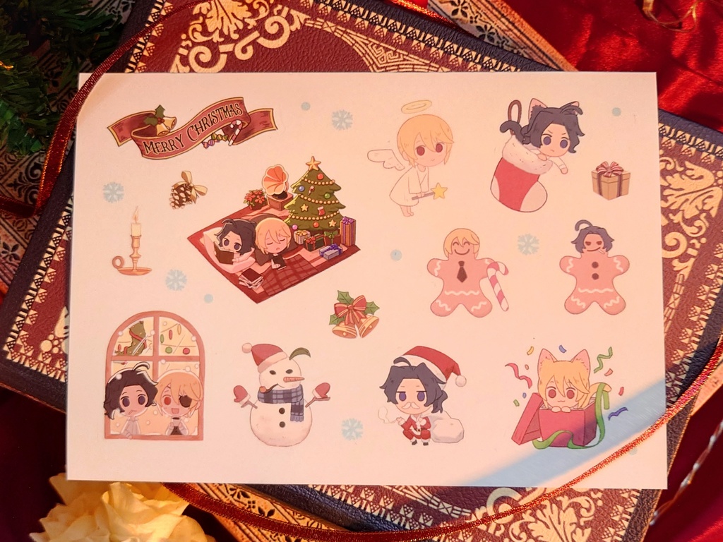 【非公式】クリスマスA5透明ステッカー