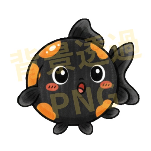 ゆるふわ金魚アイコン(SNS・動画用)