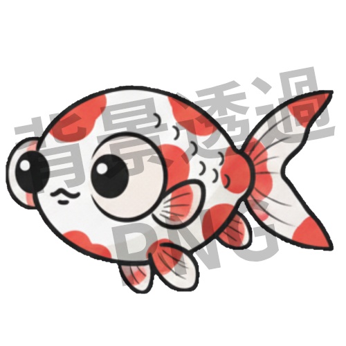 ゆるふわ金魚アイコン(SNS・動画用)