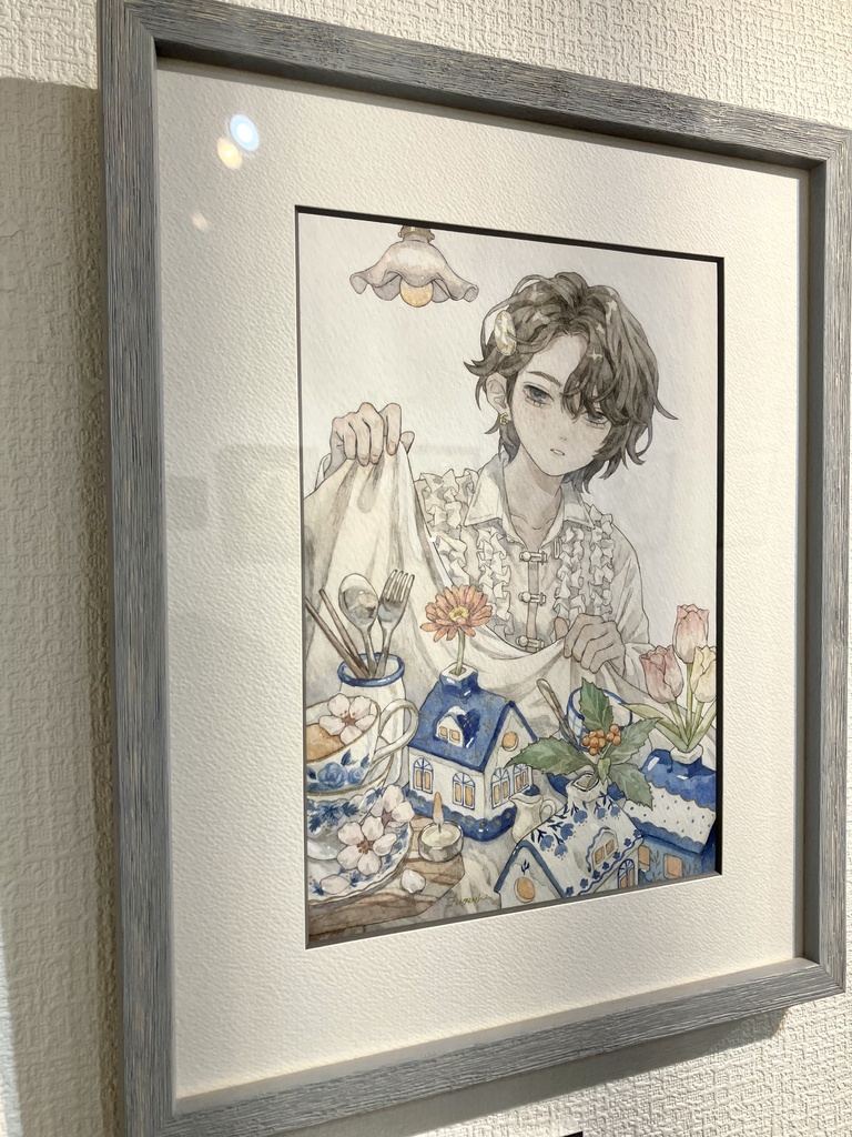 額装原画「机上の街」
