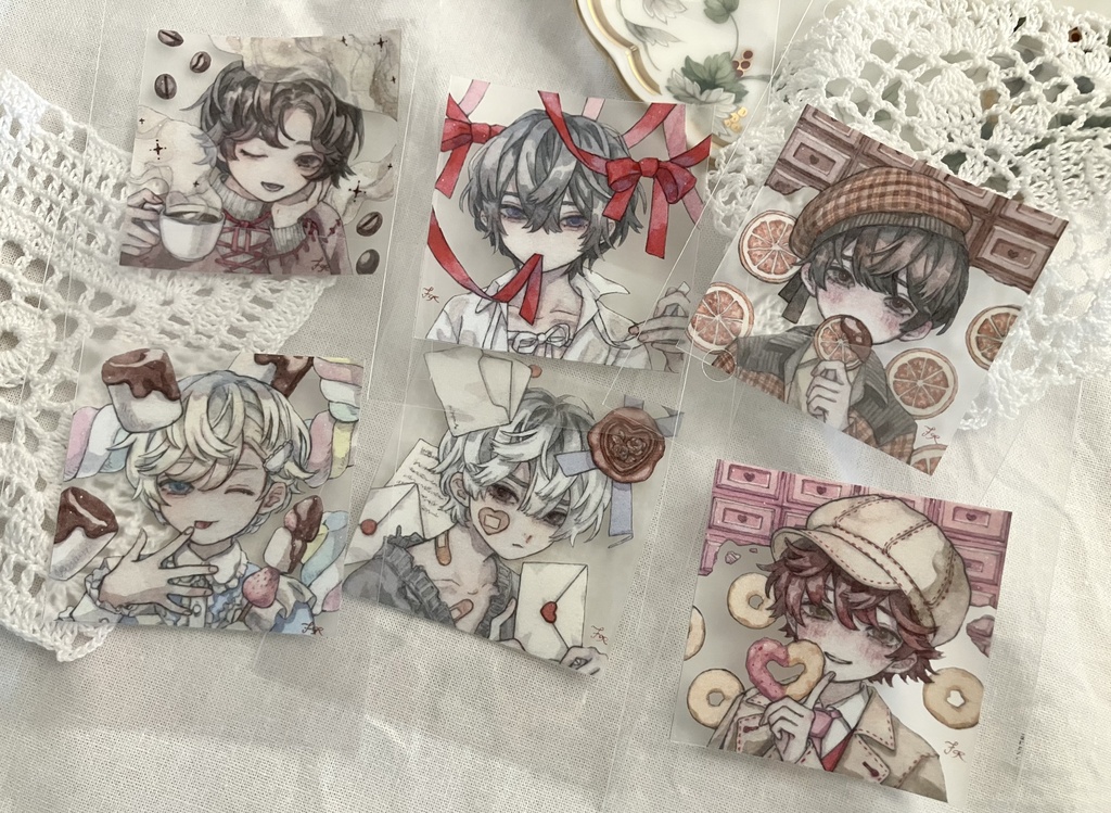 クリアステッカー「sweets」