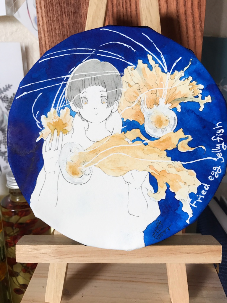 原画「水中にいる」