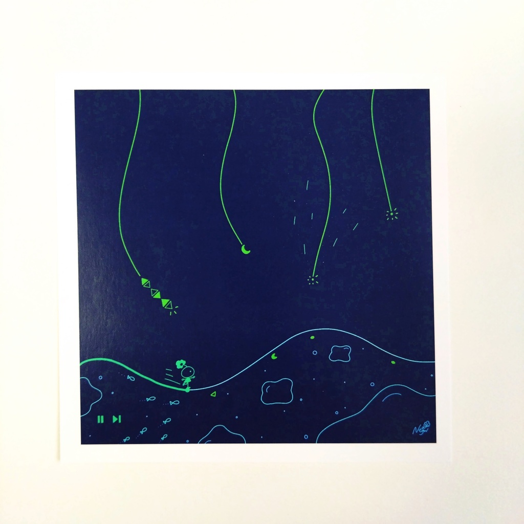 イラストカードセット / 夜間