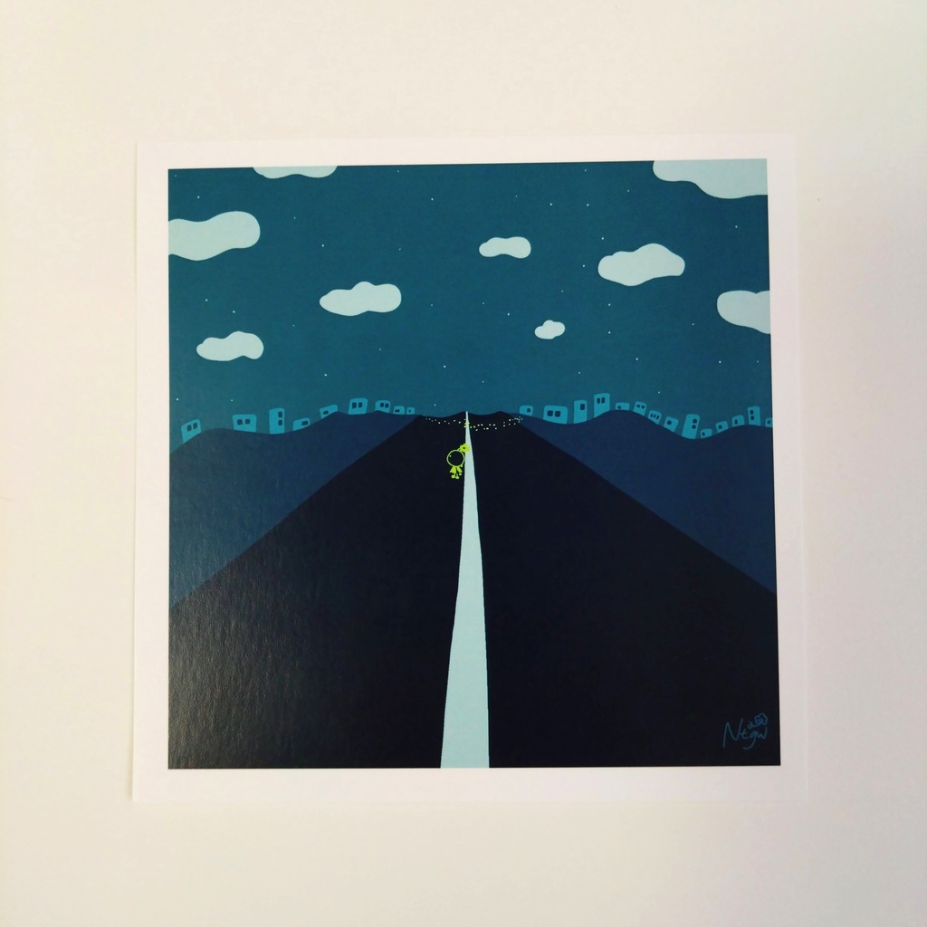 イラストカードセット / 夜間