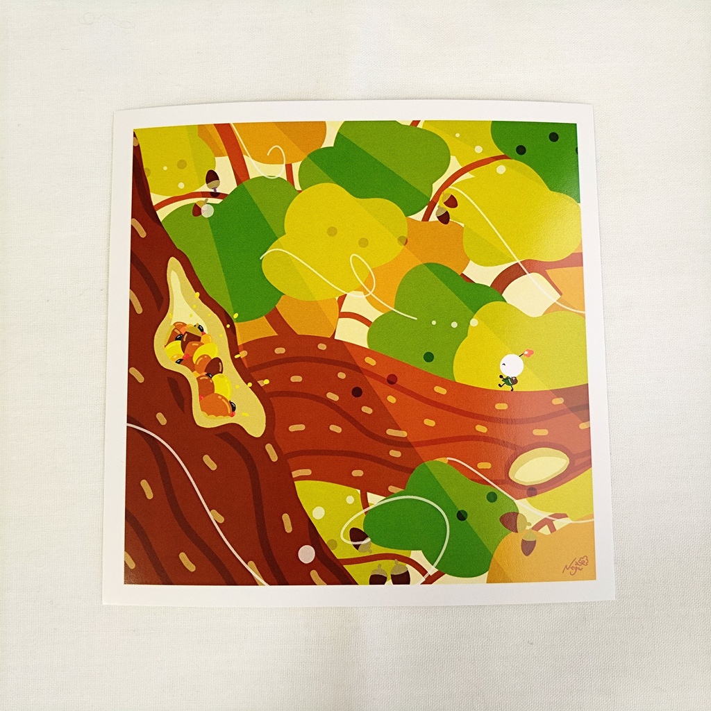 イラストカードセット / 晩秋