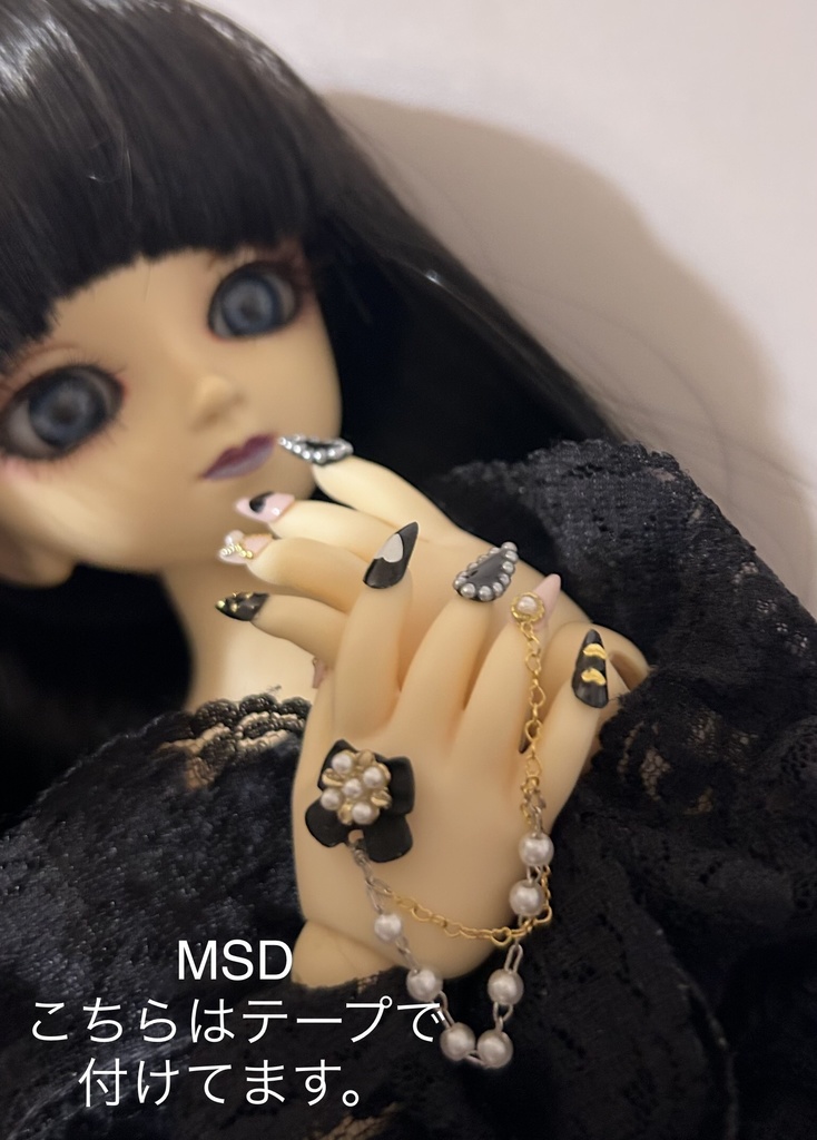 NO-19 匿名発送 ドールネイルチップ アクセサリーデザイン