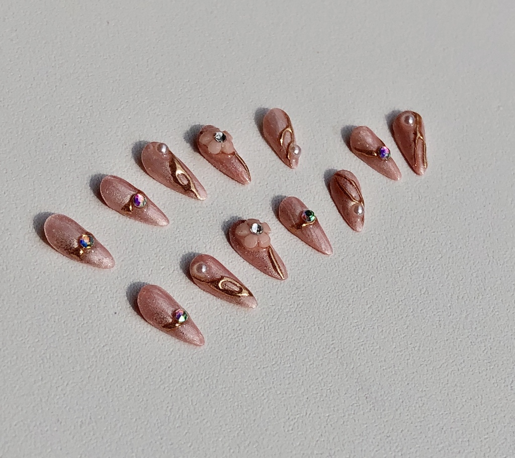 NO-21 匿名発送 ドール用ピンクミラーデザインチップ