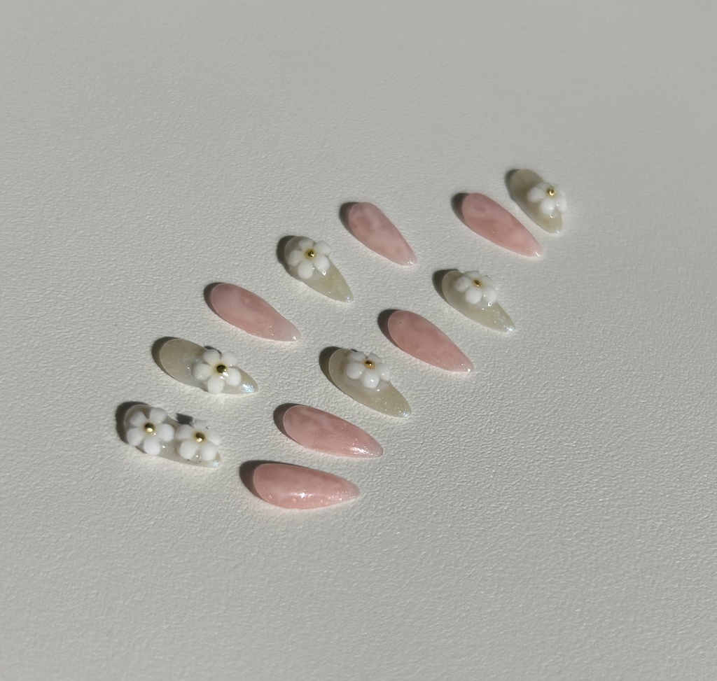 No-25 ドール用ピンクニュアンスデザインチップ