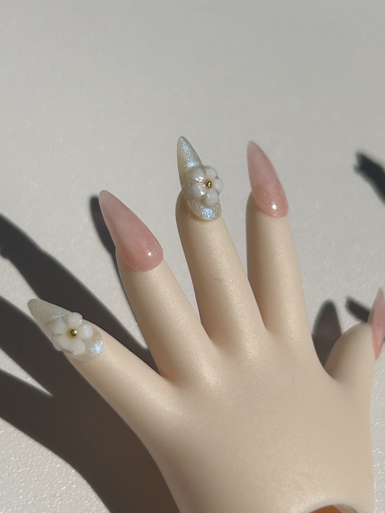 No-25 ドール用ピンクニュアンスデザインチップ