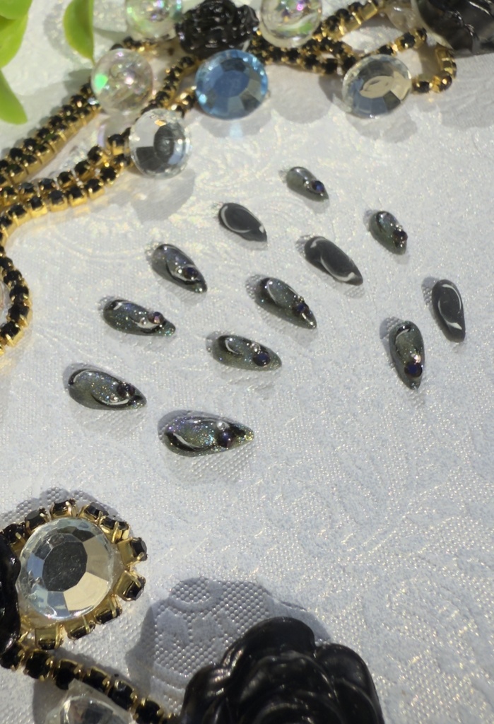 NO-42ドール用ネイルチップ マグネットカラー&マットブラック