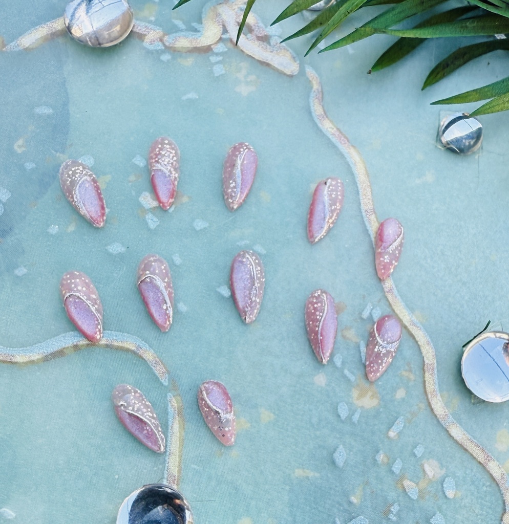 NO-48ドールネイルチップ ピンクラメ×マグネット