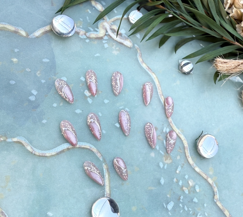 NO-48匿名発送ドールネイル ピンクラメ×マグネット