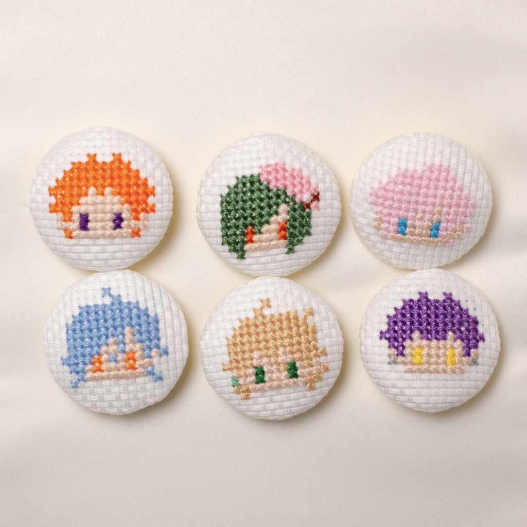 A3！夏組 刺繍ブローチ
