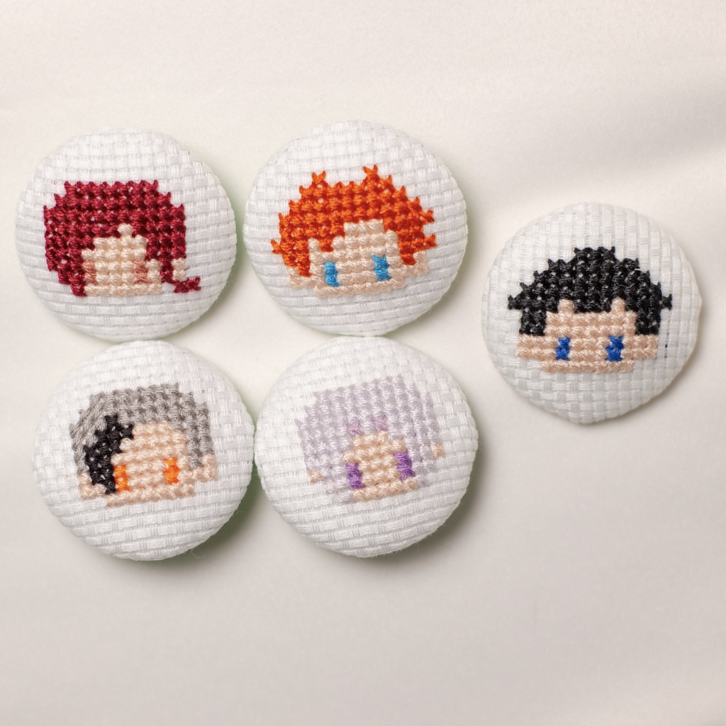A3! 初代組 刺繍ブローチ