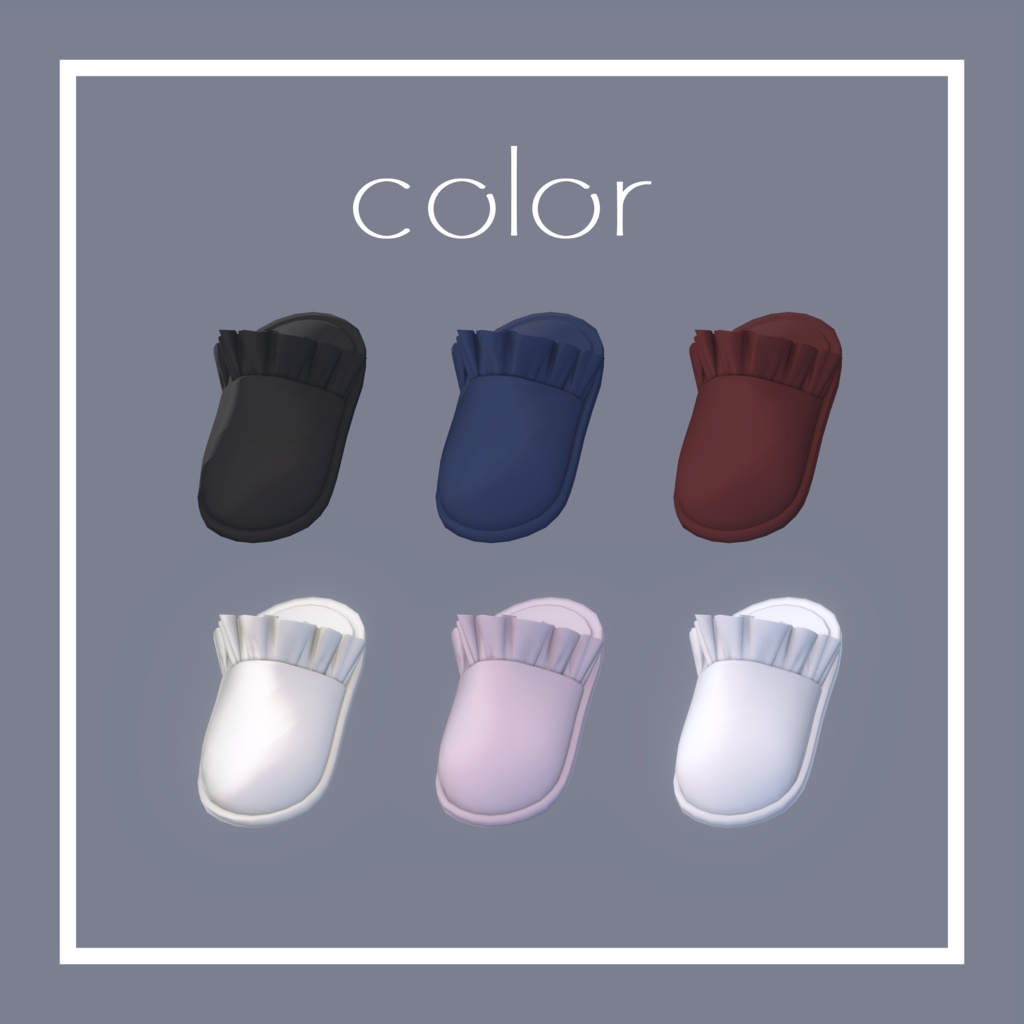frill slipper / フリルスリッパ