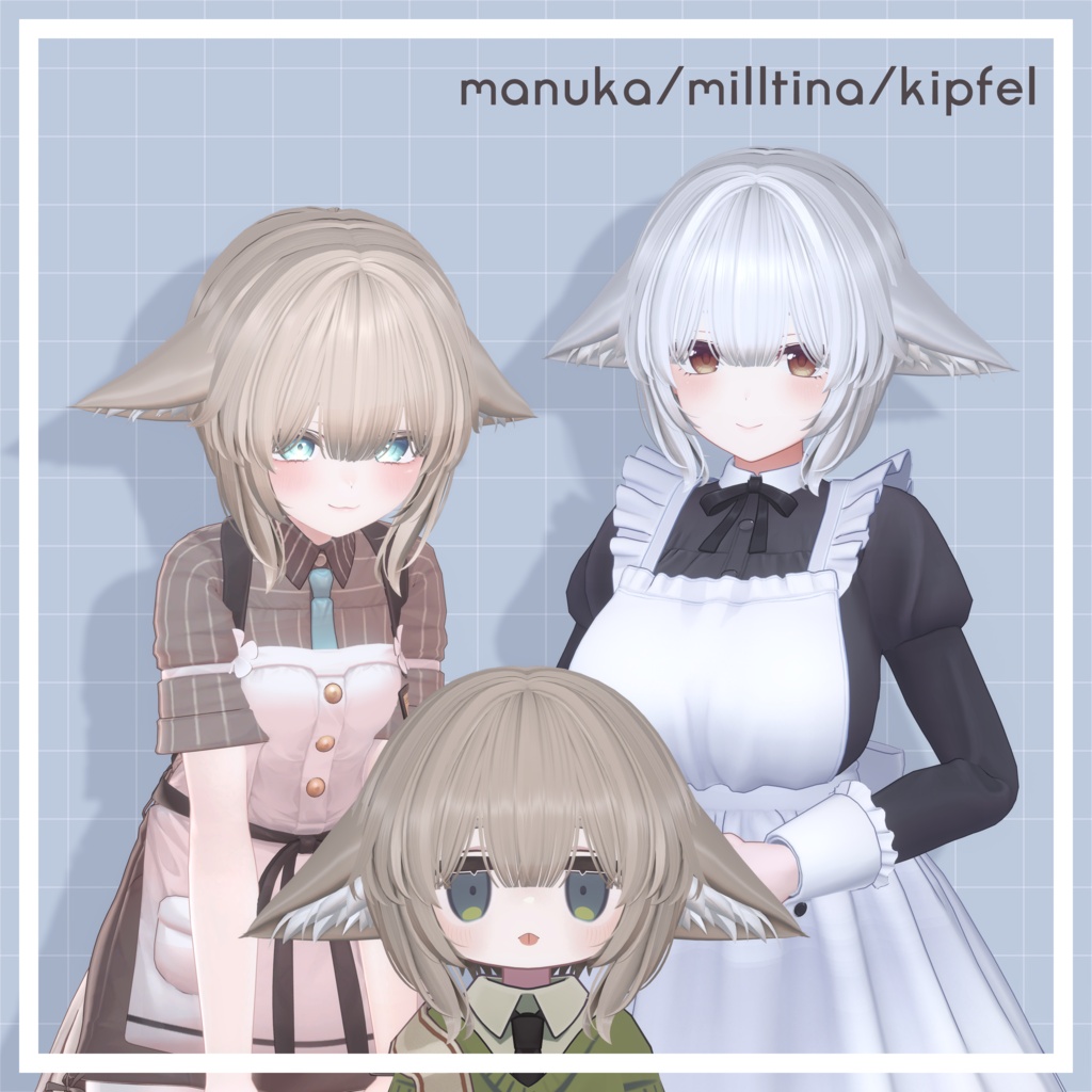 【SALE】FusemimiShort / ふせみみショート【12 avatars】