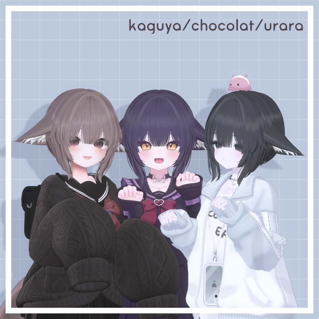 【SALE】FusemimiShort / ふせみみショート【12 avatars】