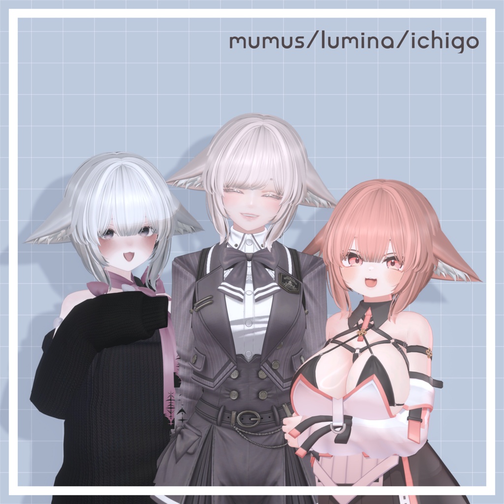 【SALE】FusemimiShort / ふせみみショート【12 avatars】