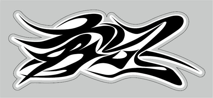 「夢幻」ステッカー