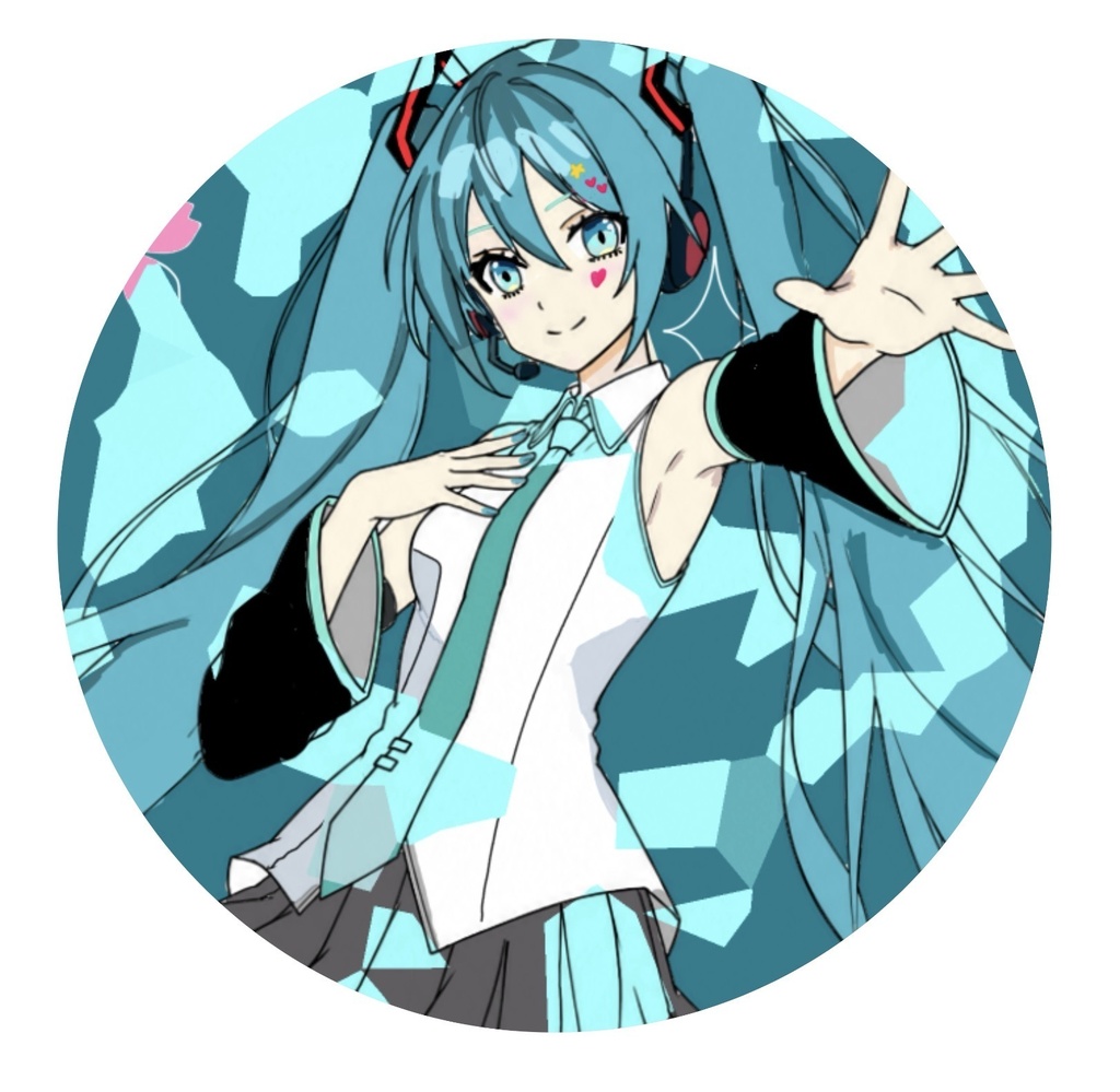 初音ミク　缶バッジ