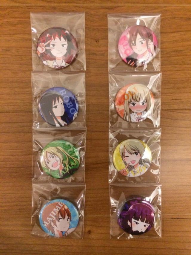 女子無駄缶バッジ(全11種類+無駄)