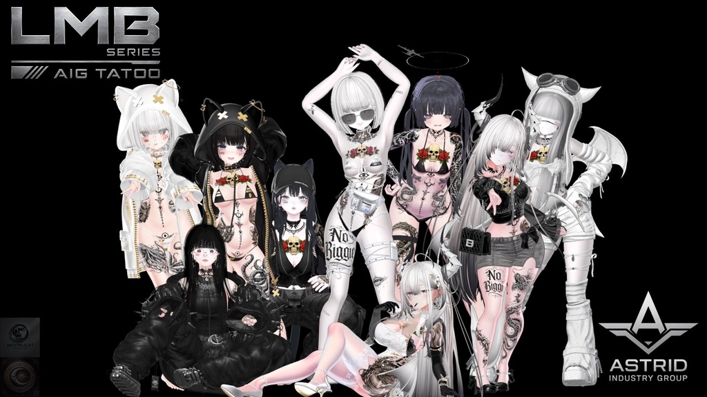 [19 Avatars] AIG TATTOO PACK - 1st edition - LMB series
