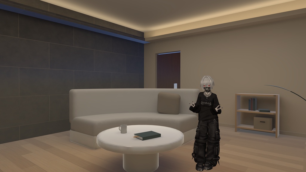 【無料】AIG Room|暖かな間接照明の小部屋【VRChat / Unity / Blender】