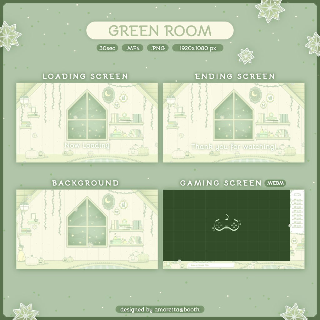 🎃 Halloween Theme Overlay Sets - Animated Screens【動く配信画面】