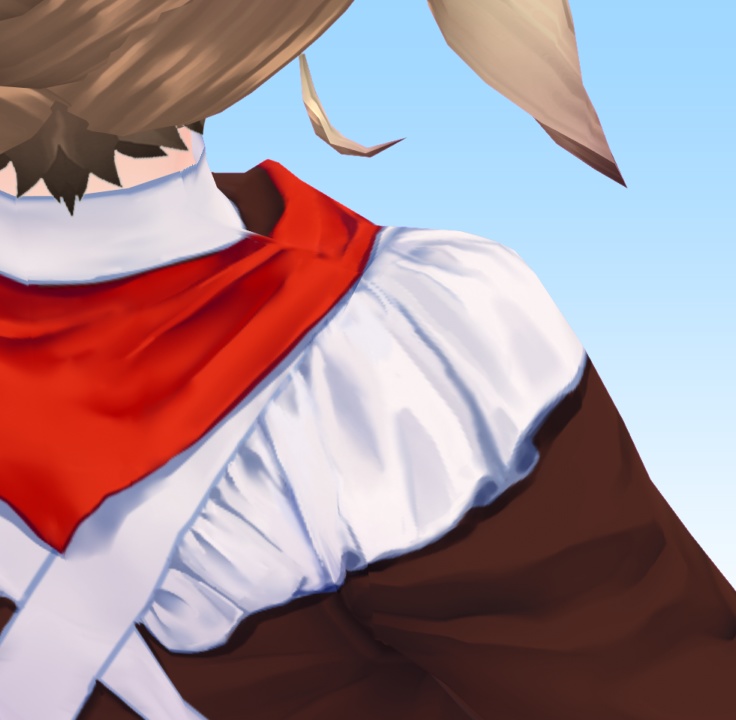 【#Vroid 正式版カスタムアイテム対応】ソ連の学生服エプロンドレス School uniform from USSR