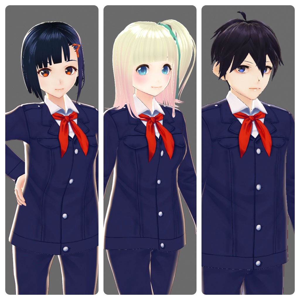 【Vroid正式版対応】ソ連の学生服男子用 Mens school uniform from USSR【#Vroid】