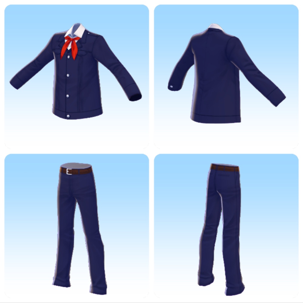 【Vroid正式版対応】ソ連の学生服男子用 Mens school uniform from USSR【#Vroid】