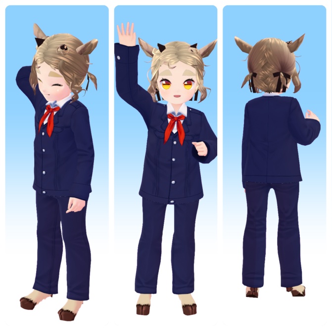 【Vroid正式版対応】ソ連の学生服男子用 Mens school uniform from USSR【#Vroid】