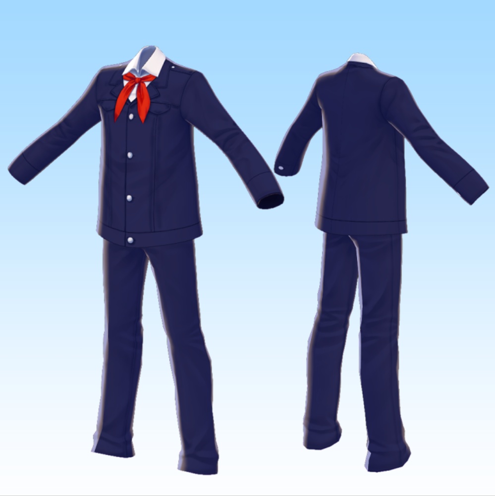 【Vroid正式版対応】ソ連の学生服男子用 Mens school uniform from USSR【#Vroid】