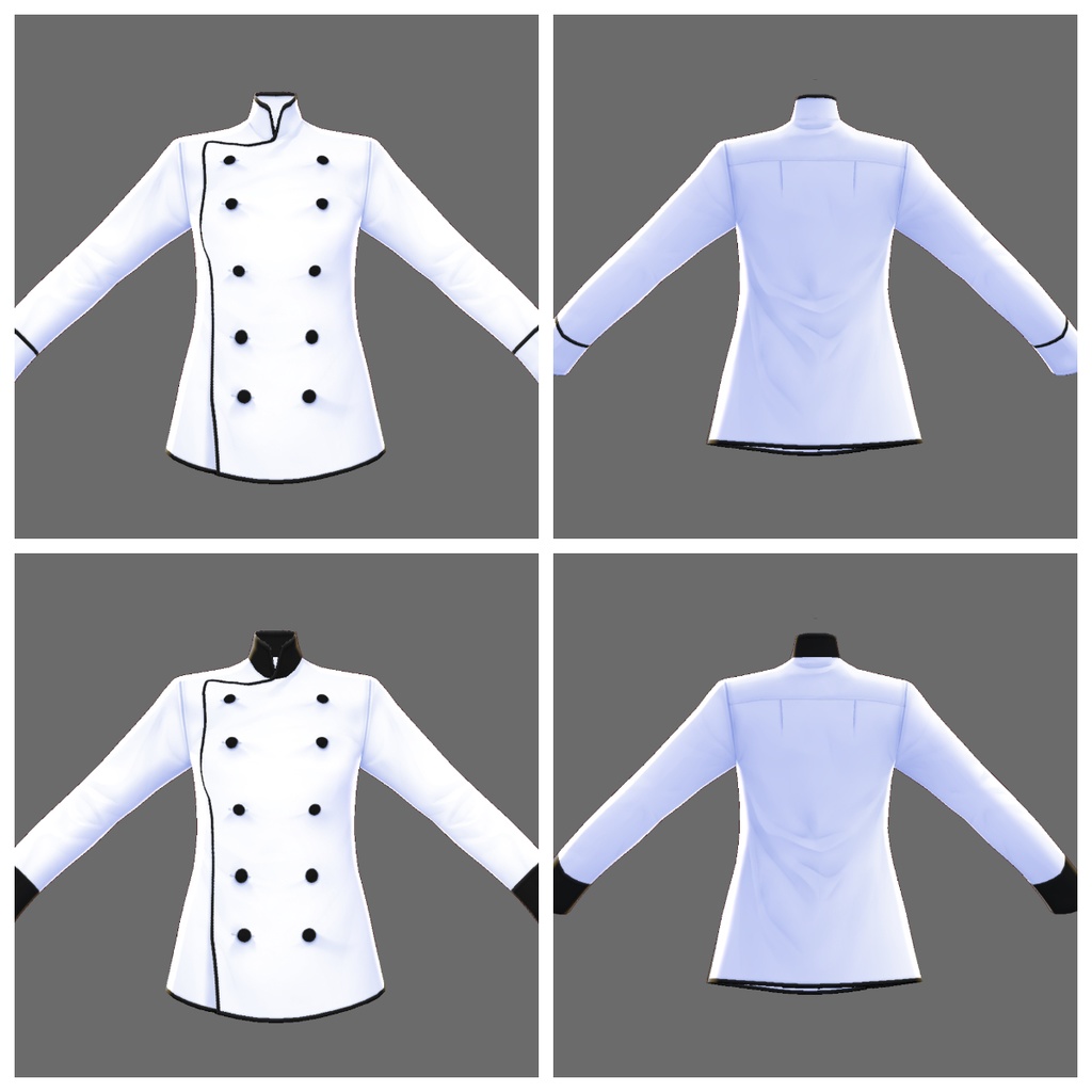 コックコートセット Cook coat #VRoid
