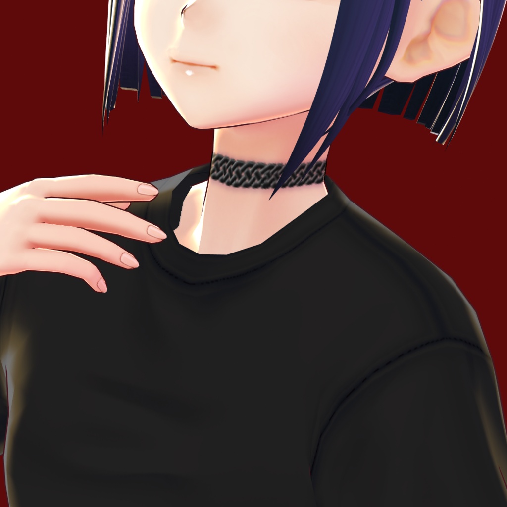 ケルティック四つ編みチョーカー Celtic braid choker【#VRoid 正式版カスタムアイテム対応】