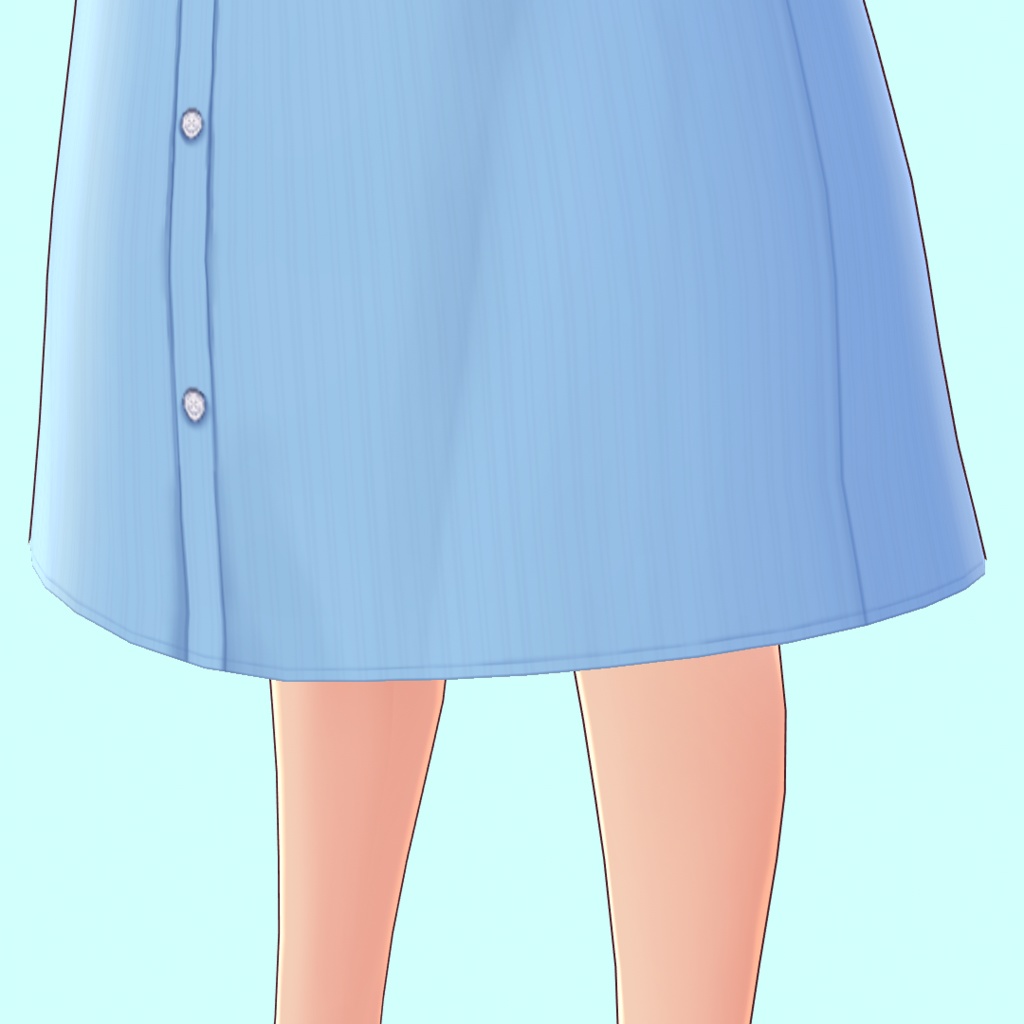 【無料あり】セーラーシャツワンピース(盛夏服)summer sailor dress【#Vroid 正式版カスタムアイテム対応】