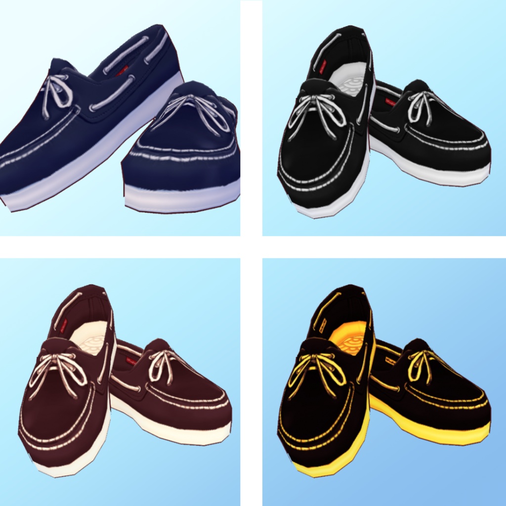 【Vroid正式版対応】デッキシューズ deck shoese【#Vroid】