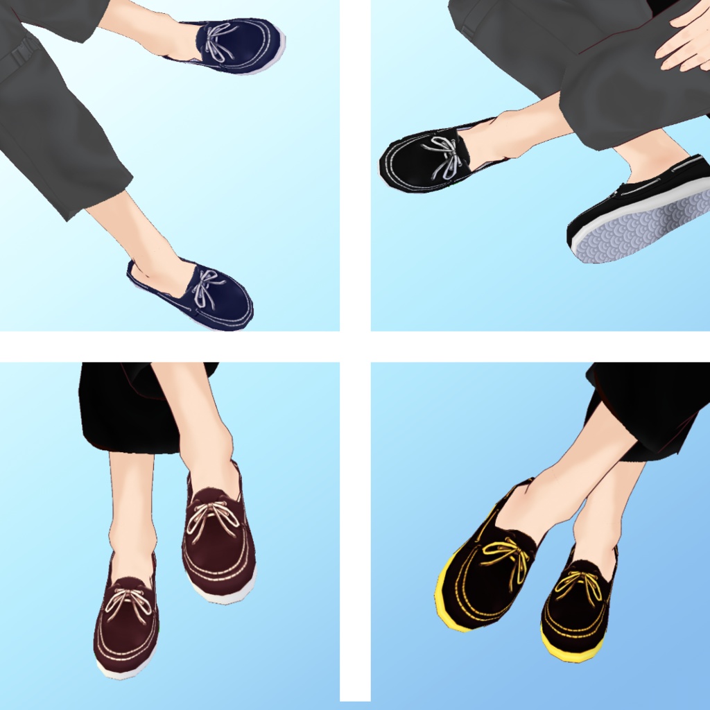 【Vroid正式版対応】デッキシューズ deck shoese【#Vroid】