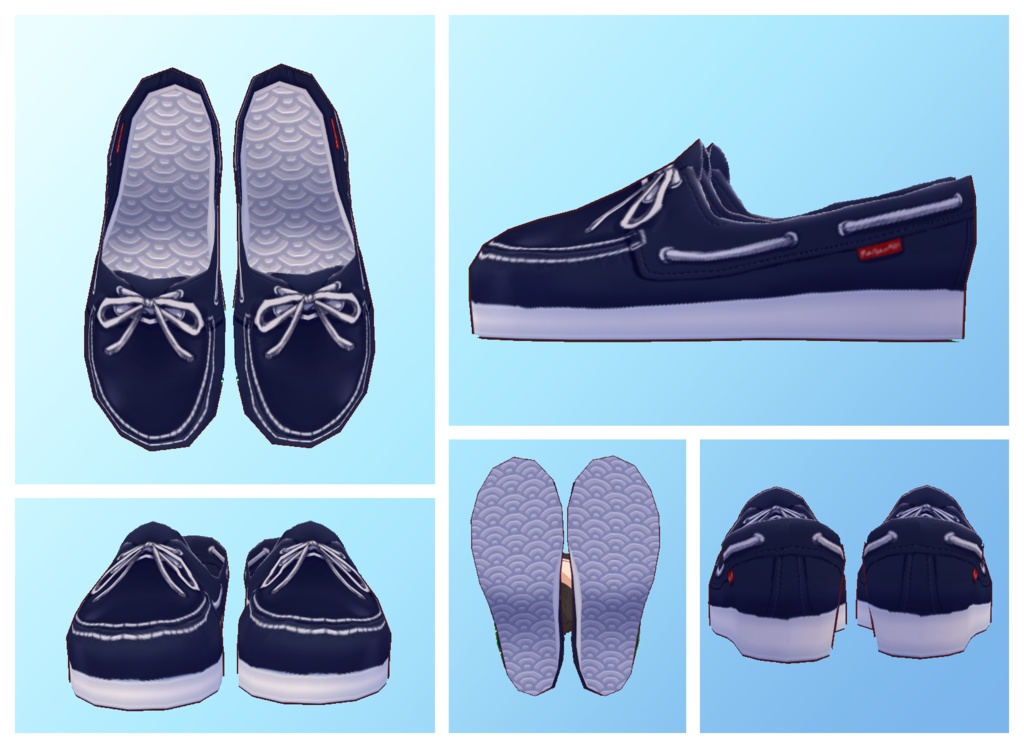 【Vroid正式版対応】デッキシューズ deck shoese【#Vroid】