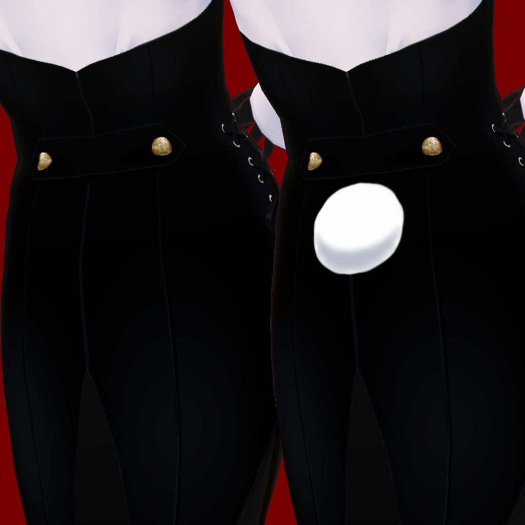 【Vroid正式版対応】バニースーツ ビスチェスタイル Bunny suit bustier style カスタムアイテム対応 【#Vroid】