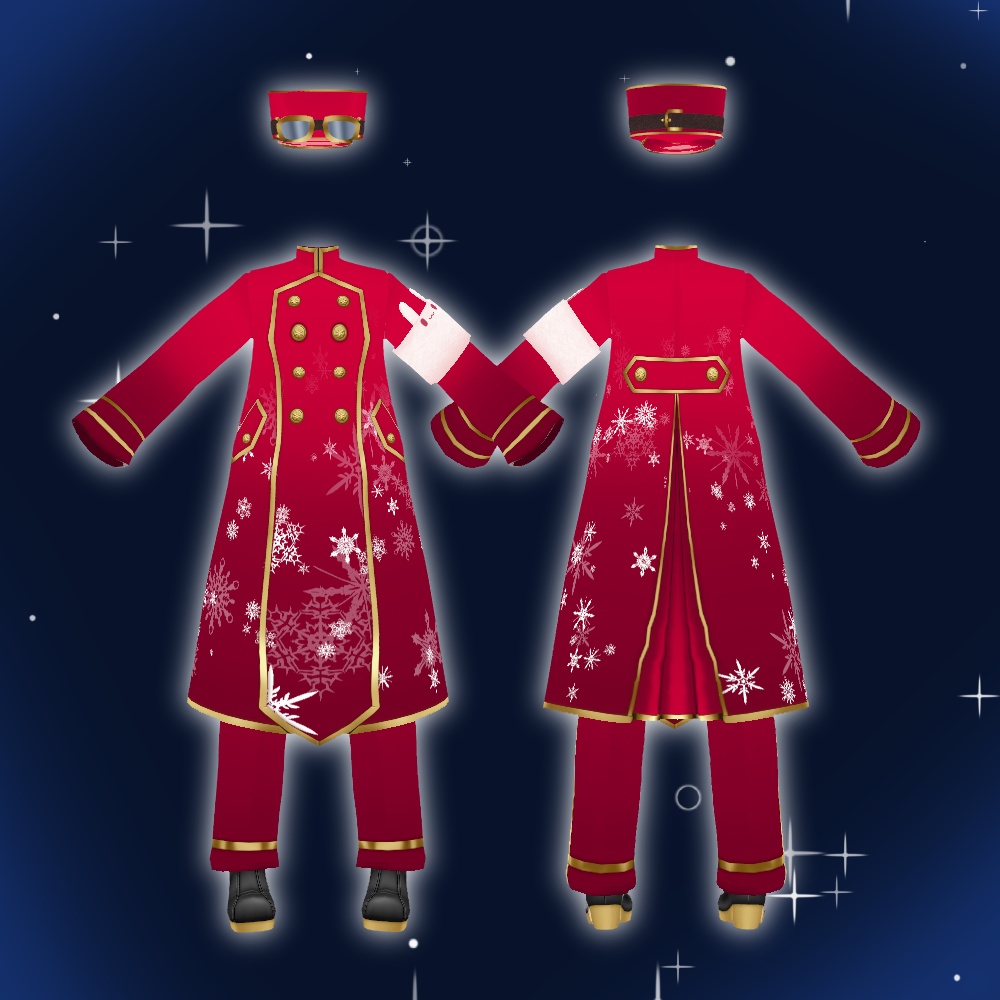 NewYearRailway coat 6色 帽子・ブーツ付き 【#VRoid #風見商店】