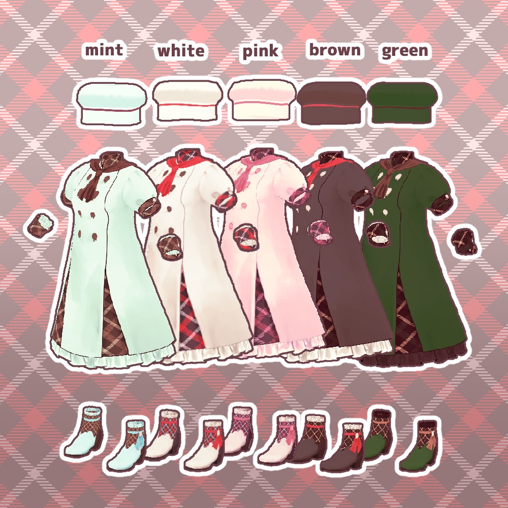 パティシエドレス #VRoid #風見商店