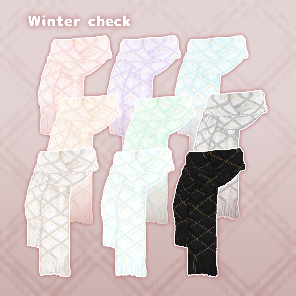 ふんわりマフラー Fluffy scarf #VRoid #風見商店