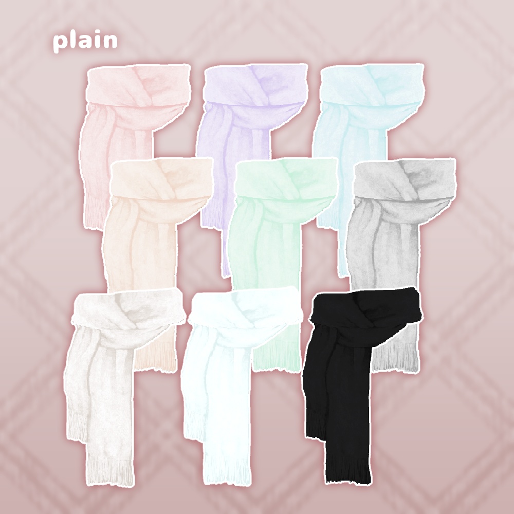 ふんわりマフラー Fluffy scarf #VRoid #風見商店