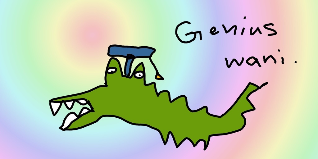 天才的なワニのサコッシュ