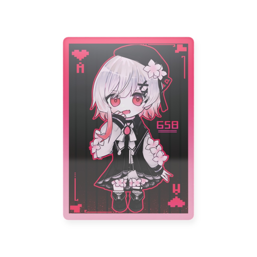 桜羽エマ　[魔法少女ノ魔女裁判] まのさば　プラスチックカード　トレカ