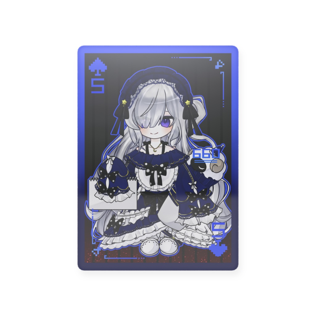 夏目アンアン　[魔法少女ノ魔女裁判] まのさば　トレカ　プラスチックカード