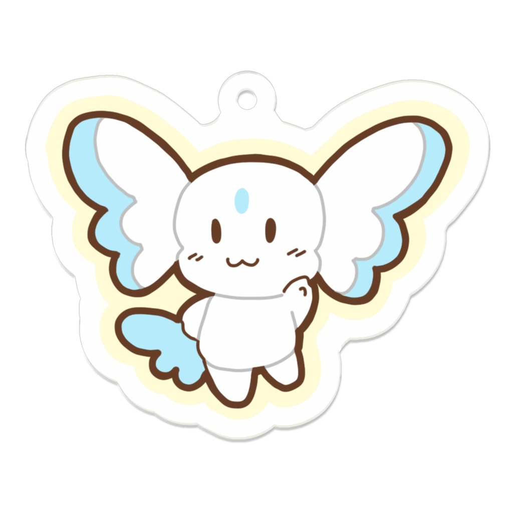 【しろくろん】しろん　アクリルキーホルダー