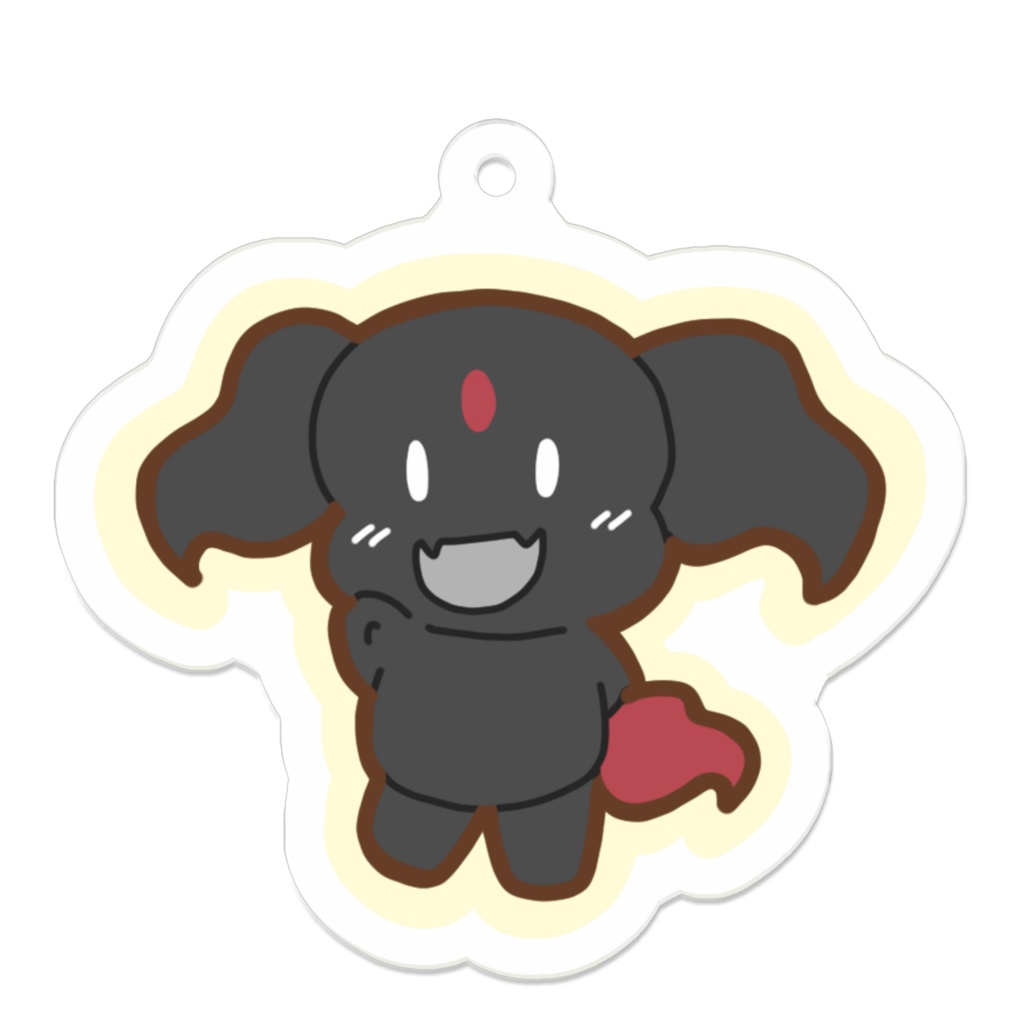 【しろくろん】くろん アクリルキーホルダー