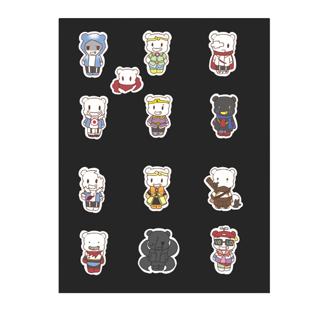 【AU】骨テディ シールセット